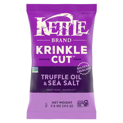 Kettle Brand Krinkle Cut Truffle and Sea Salt Chips 7.5oz