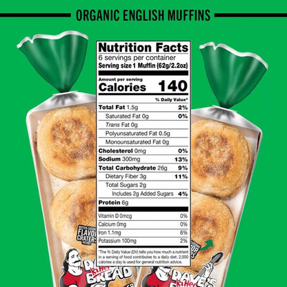 Dave's Killer Bread Organic Rockin' Grains English Muffins - 6ct/13.2oz