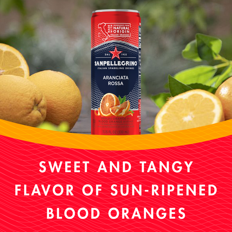 San Pellegrino Aranciata Rossa Blood Orange 6pk 11.15oz Can
