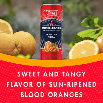 San Pellegrino Aranciata Rossa Blood Orange 6pk 11.15oz Can