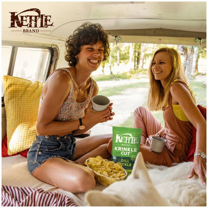 Kettle Brand Krinkle Cut Dill Pickle Potato Chips 5oz