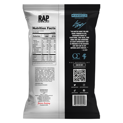 Rap Snacks All In Hot Chips (Lil Baby), 2.5oz
