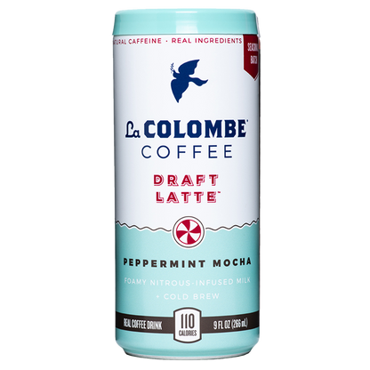 La Colombe Peppermint Mocha Draft Latte 9oz Can