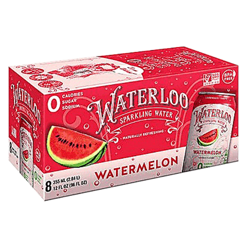 Waterloo Watermelon Sparkling Water 8pk 12oz