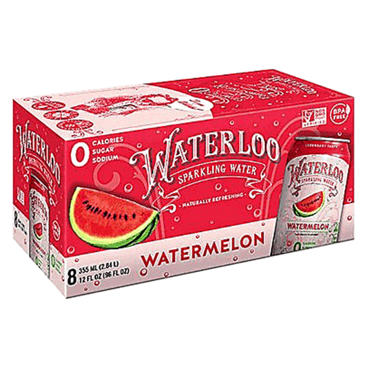 Waterloo Watermelon Sparkling Water 8pk 12oz