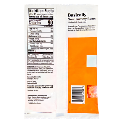 Basically Sour Gummy Bears 5oz