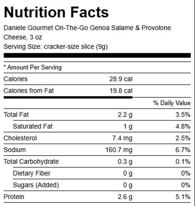 Daniele Genoa Salame & Provolone - 3oz