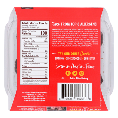 Better Bites Gluten Free Vegan Chocolate Chip DŌ Bites - 6ct