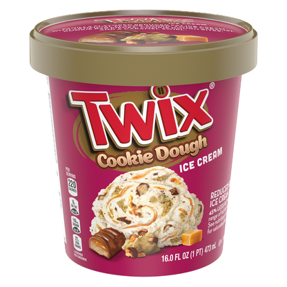 TWIX Cookie Dough Ice Cream Pint 16oz