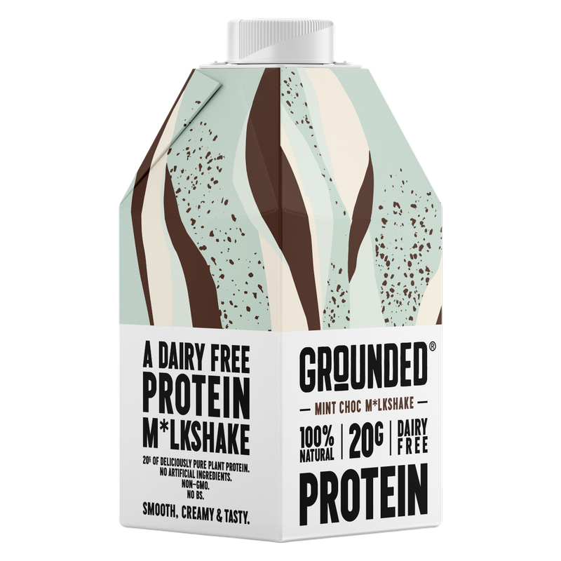 Grounded Mint Chocolate 20g Protein Shake Non-Dairy 16.6oz Ctn