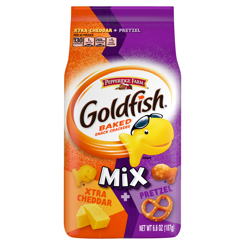 Goldfish Xtra Cheddar Pretzel Mix 6.6oz