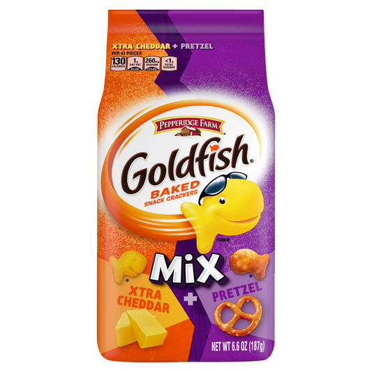 Goldfish Xtra Cheddar Pretzel Mix 6.6oz