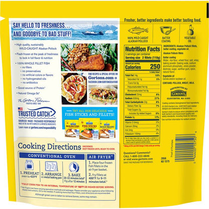Gorton's Crispy Battered Frozen Fish Fillets - 19oz