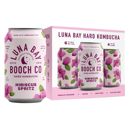 Luna Bay Hibiscus Lavender Hard Kombucha 4pk 12oz Can 6.0% ABV