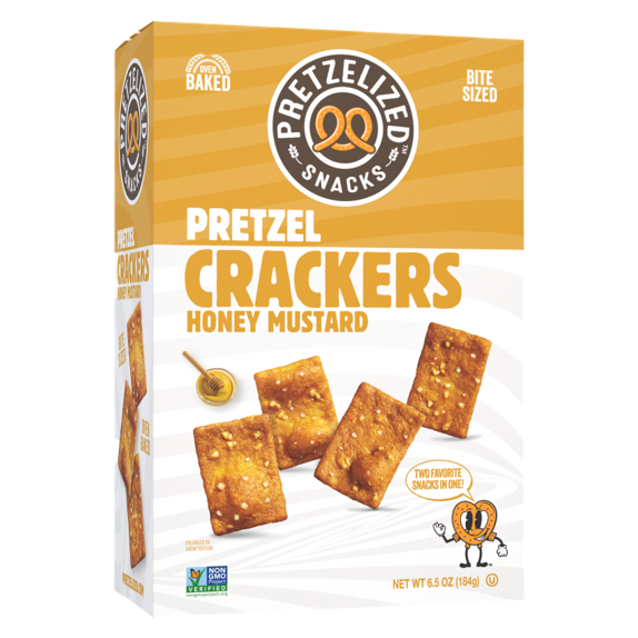 PRETZELIZED™ Honey Mustard Pretzel Crackers, 6.5oz