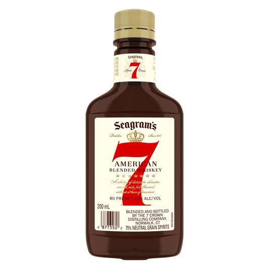 Seagram's 7 Crown American Blended Whiskey, 200 mL (80 Proof)