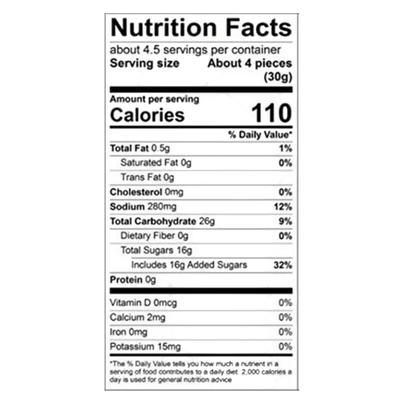 Snak Club Tajin Premium Peach Rings, 5oz