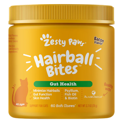 Zesty Paws Hairball Bites for Cats 60ct