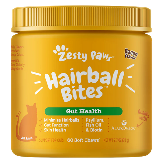 Zesty Paws Hairball Bites for Cats 60ct