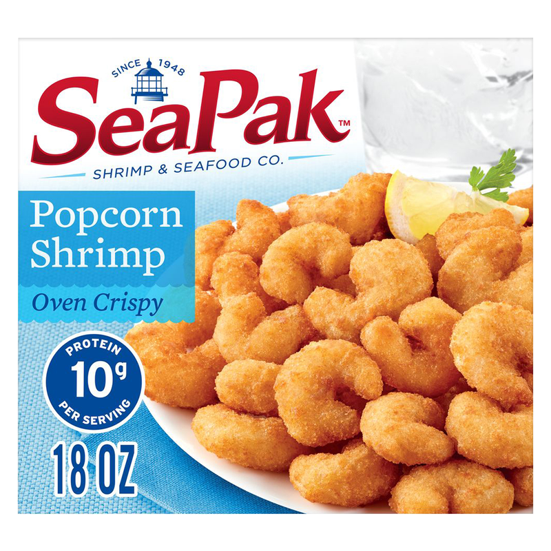 SeaPak Frozen Oven Crispy Breaded Popcorn Shrimp 18oz
