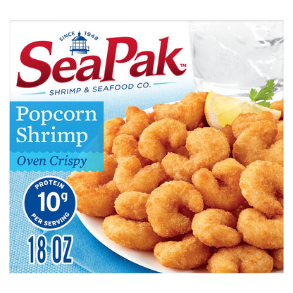 SeaPak Frozen Oven Crispy Breaded Popcorn Shrimp 18oz