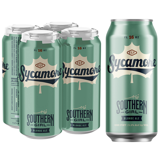 Sycamore Southern Girl Blonde 4pk 16oz Can 5.2% ABV