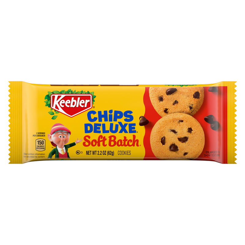 Keebler Soft Batch Chips Deluxe Chocolate Chip Cookies, 2.2 oz