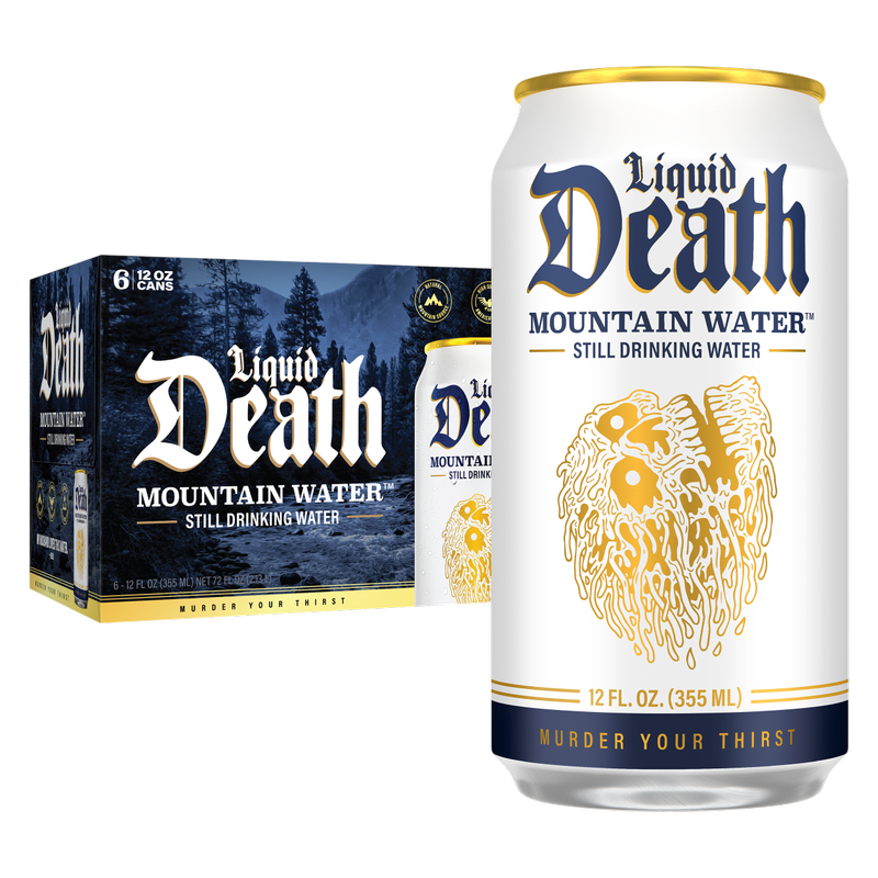 Liquid Death Still Mountain Water 6pk 12oz Can