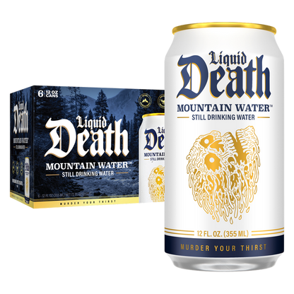 Liquid Death Still Mountain Water 6pk 12oz Can