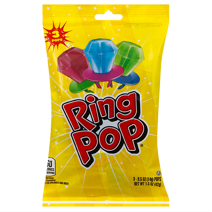 Ring Pop Assorted Flavors Variety Party Pack 3ct