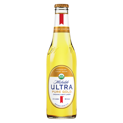Michelob Ultra Pure Gold 12pk 12oz Btl 3.8% ABV