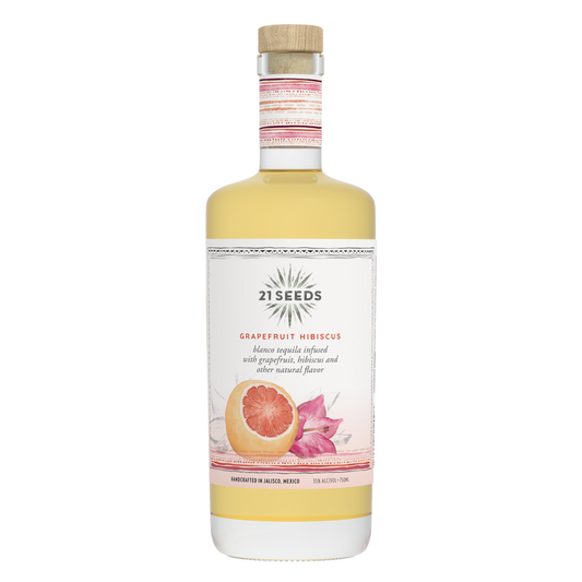 21 Seeds Grapefruit Hibiscus Infused Blanco Tequila 750ml