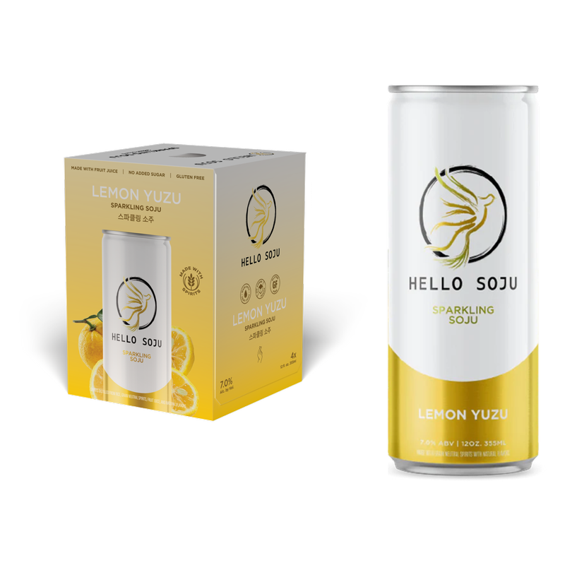 Hello Soju Lemon Yuzu 4pk 12oz Can