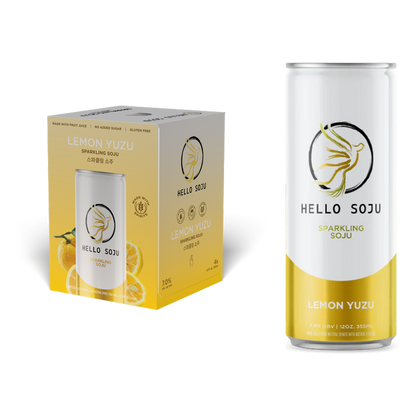 Hello Soju Lemon Yuzu 4pk 12oz Can