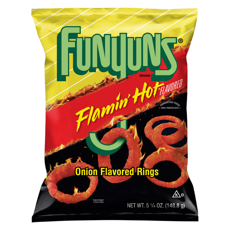 Funyuns Onion Flavored Rings Flamin' Hot Flavored 5.25oz
