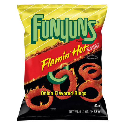 Funyuns Onion Flavored Rings Flamin' Hot Flavored 5.25oz