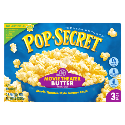 Pop Secret Movie Theater Butter Popcorn 3ct