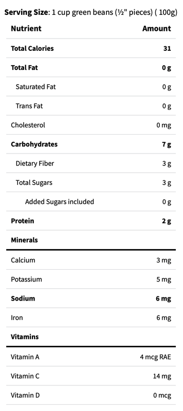 Organic Green Beans - 1lb