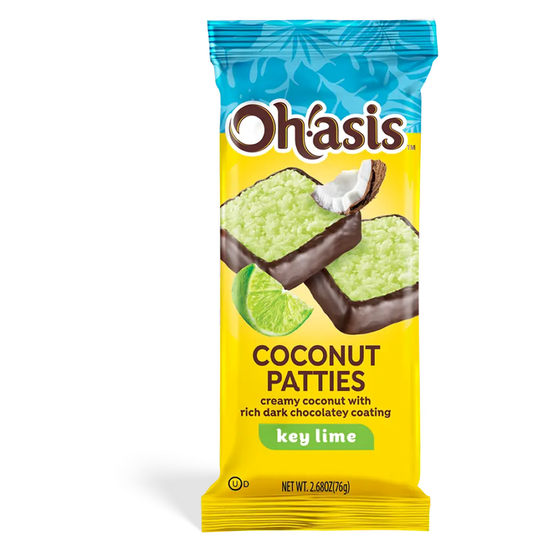 Oh'asis Key Lime Coconut Patties 2 Ct, 2.68 oz