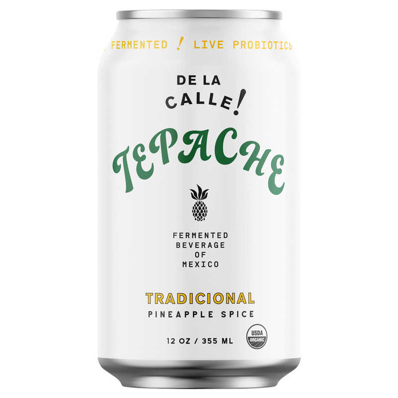 DE LA CALLE Tepache Tradicional Pineapple Spice Drink 12oz Can