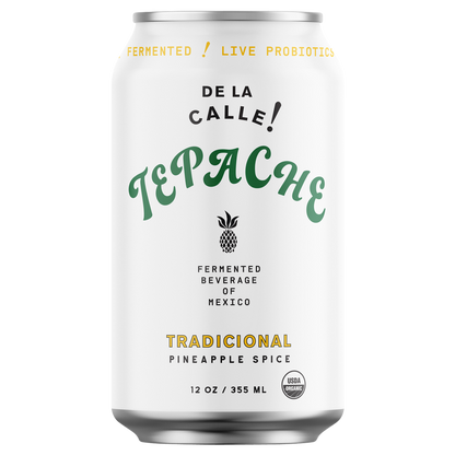 DE LA CALLE Tepache Tradicional Pineapple Spice Drink 12oz Can
