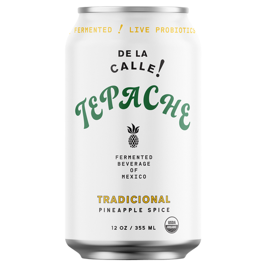 DE LA CALLE Tepache Tradicional Pineapple Spice Drink 12oz Can