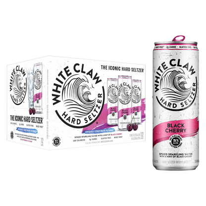 White Claw Black Cherry 12pk 12oz Can 5.0% ABV