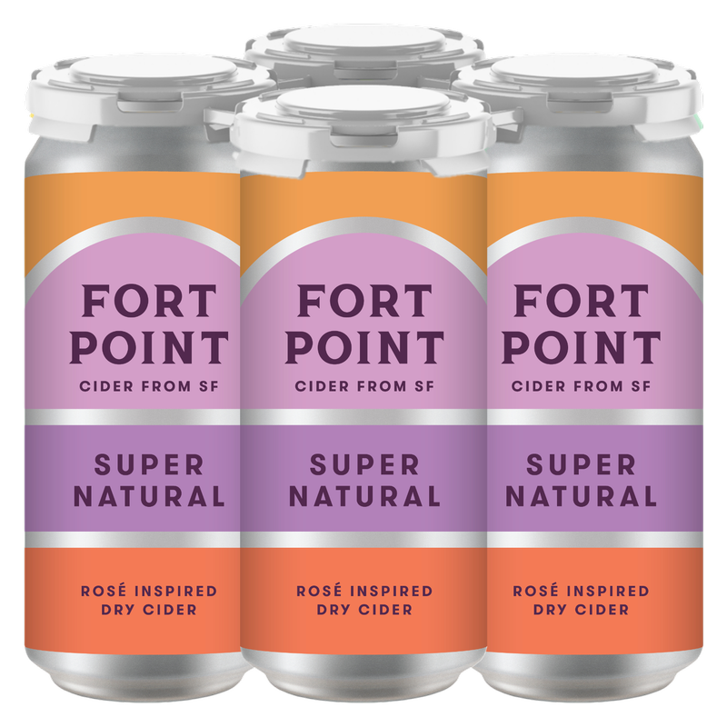 Fort Point Super Natural  Dry Cider 4pk 16oz Can