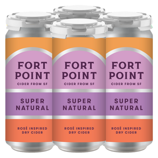 Fort Point Super Natural  Dry Cider 4pk 16oz Can