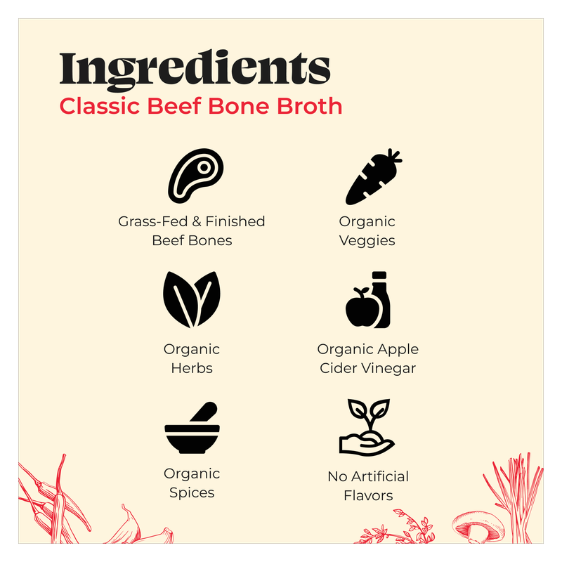 Kettle & Fire Beef Bone Broth 16.9oz