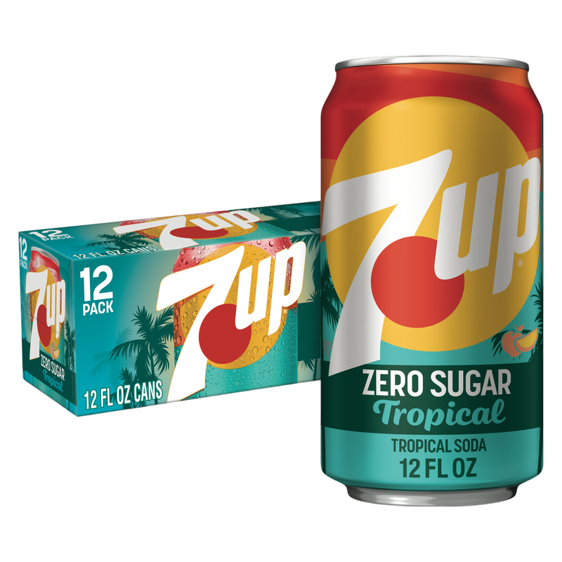 7UP Tropical Zero 12pk 12oz Can