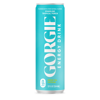 Gorgie Tropical Punch Energy Drink 12oz Can