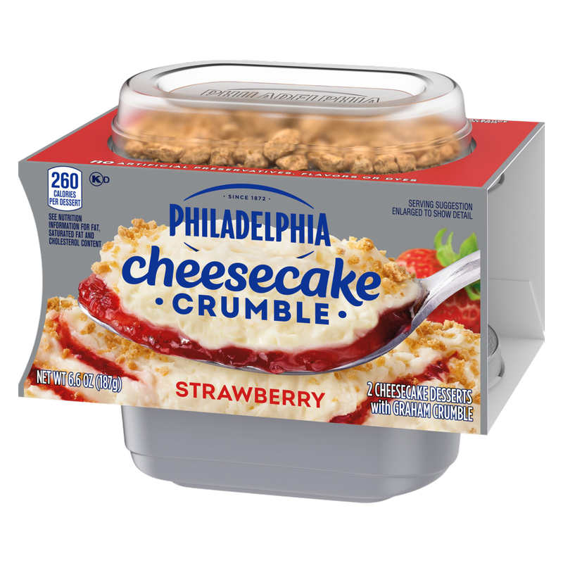 Philadelphia Strawberry Cheesecake Crumble  - 2ct/6.6oz