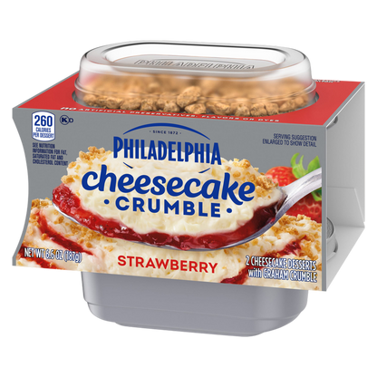 Philadelphia Strawberry Cheesecake Crumble  - 2ct/6.6oz